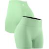 imageNELEUS Workout ShortsLegging for Women Scrunch Seamless Soft High Waist Gym ShortsPantsQ1055 1 Pack green