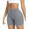imageNELEUS Workout ShortsLegging for Women Scrunch Seamless Soft High Waist Gym ShortsPantsQ1055 1 Pack grey