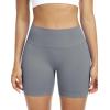 imageNELEUS Workout ShortsLegging for Women Scrunch Seamless Soft High Waist Gym ShortsPantsQ1055 1 Pack grey