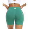 imageNELEUS Workout ShortsLegging for Women Scrunch Seamless Soft High Waist Gym ShortsPantsQ1055 1 Pack lake Green