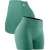 imageNELEUS Workout ShortsLegging for Women Scrunch Seamless Soft High Waist Gym ShortsPantsQ1055 1 Pack lake Green