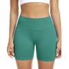 imageNELEUS Workout ShortsLegging for Women Scrunch Seamless Soft High Waist Gym ShortsPantsQ1055 1 Pack lake Green
