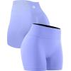 imageNELEUS Workout ShortsLegging for Women Scrunch Seamless Soft High Waist Gym ShortsPantsQ1055 1 Pack purple