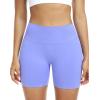 imageNELEUS Workout ShortsLegging for Women Scrunch Seamless Soft High Waist Gym ShortsPantsQ1055 1 Pack purple