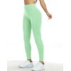 imageNELEUS Workout ShortsLegging for Women Scrunch Seamless Soft High Waist Gym ShortsPantsQ1155 1 Pack green