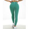 imageNELEUS Workout ShortsLegging for Women Scrunch Seamless Soft High Waist Gym ShortsPantsQ1155 1 Pack lake Green