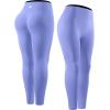 imageNELEUS Workout ShortsLegging for Women Scrunch Seamless Soft High Waist Gym ShortsPantsQ1155 1 Pack purple