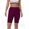 imageNELEUS Womens Athletic Shorts High Waist Tummy Control Workout Biker Shorts for Running Gym Yoga1010 BlackGreyDark Red 3 Pack