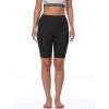 imageNELEUS Womens Athletic Shorts High Waist Tummy Control Workout Biker Shorts for Running Gym Yoga1010 BlackGreyRed 3 Pack