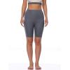 imageNELEUS Womens Athletic Shorts High Waist Tummy Control Workout Biker Shorts for Running Gym Yoga1010 BlackGreyRed 3 Pack