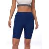 imageNELEUS Womens Athletic Shorts High Waist Tummy Control Workout Biker Shorts for Running Gym Yoga1010 Dark RedNavyDark Green 3 Pack