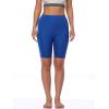 imageNELEUS Womens Athletic Shorts High Waist Tummy Control Workout Biker Shorts for Running Gym Yoga1010 WhiteBlueNavy 3 Pack