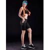 imageNELEUS Womens Athletic Shorts High Waist Tummy Control Workout Biker Shorts for Running Gym Yoga9005 3 Pack blackGreyNavy Blue