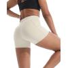 imageNELEUS Womens Athletic Shorts High Waist Tummy Control Workout Biker Shorts for Running Gym Yoga9118 BlackGreyCreamy White 3 Pack