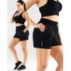 imageNELEUS Womens Lightweight Running Shorts Workout Athletic Short for Yoga with Pocket4 Inseam BlackBlackBlack  3 Pack
