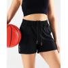 imageNELEUS Womens Lightweight Running Shorts Workout Athletic Short for Yoga with Pocket4 Inseam BlackBlackBlack  3 Pack