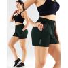 imageNELEUS Womens Lightweight Running Shorts Workout Athletic Short for Yoga with Pocket4 Inseam BlackGreyBlackish Green  3 Pack