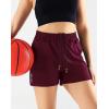 imageNELEUS Womens Lightweight Running Shorts Workout Athletic Short for Yoga with Pocket4 Inseam BlackRedBlackish Green  3 Pack