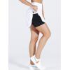 imageNELEUS Womens Lightweight Running Shorts Workout Athletic Short for Yoga with PocketSkirts BlackGreyWhite 3 Pack