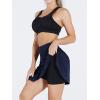 imageNELEUS Womens Lightweight Running Shorts Workout Athletic Short for Yoga with PocketSkirts WhiteGreyBlue 3 Pack