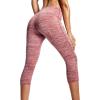 imageNELEUS Womens Yoga Running Capris Tummy Control High Waist Workout Pants9034 BlackRed 2 Pack