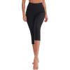 imageNELEUS Womens Yoga Running Capris Tummy Control High Waist Workout Pants9042 BlackBlack 2 Pack