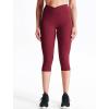 imageNELEUS Womens Yoga Running Capris Tummy Control High Waist Workout Pants9123 BlackGreyRed 3 Pack