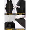 imageNELEUS High Waist Running Workout Leggings for Yoga with Pockets9017 Yoga Pant 2 Packblack red
