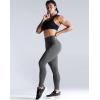 imageNELEUS High Waist Running Workout Leggings for Yoga with Pockets9069 BlackGrey  2 Pack