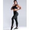 imageNELEUS High Waist Running Workout Leggings for Yoga with Pockets9069 BlackLavender Blush  2 Pack