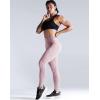 imageNELEUS High Waist Running Workout Leggings for Yoga with Pockets9069 BlackLavender Blush  2 Pack