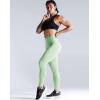 imageNELEUS High Waist Running Workout Leggings for Yoga with Pockets9069 BlackLight Green  2 Pack