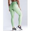 imageNELEUS High Waist Running Workout Leggings for Yoga with Pockets9069 BlackLight Green  2 Pack