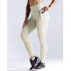 imageNELEUS High Waist Running Workout Leggings for Yoga with Pockets9069 BlackLight Steel BlueIvory 3 Pack