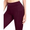 imageNELEUS High Waist Running Workout Leggings for Yoga with Pockets9152 Black grey red  Pack of 3