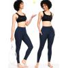 imageNELEUS High Waist Running Workout Leggings for Yoga with Pockets9152 Black navy Blue red  Pack of 3