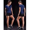 imageNELEUS Womens 3 Pack Compression Workout Athletic Shirt8016 BlackGreyNavy Blue 3 Pack
