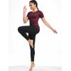 imageNELEUS Womens 3 Pack Compression Workout Athletic Shirt8018 BlackGreyBurgundy
