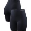 imageNELEUS Womens 4quot 3quot Biker Short 3 Pack High Waist Athletic Shorts for Gym Yoga Running9057 BlackBlueRed