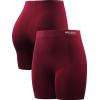 imageNELEUS Womens 4quot 3quot Biker Short 3 Pack High Waist Athletic Shorts for Gym Yoga Running9057 BlackBlueRed