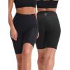 imageNELEUS Womens 8quot Biker Shorts High Waist Tummy Control Workout Running Shorts for Gym Yoga9044 BlackBlueRed 3 Pack