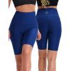 imageNELEUS Womens 8quot Biker Shorts High Waist Tummy Control Workout Running Shorts for Gym Yoga9044 BlackBlueRed 3 Pack