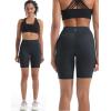 imageNELEUS Womens 8quot Biker Shorts High Waist Tummy Control Workout Running Shorts for Gym Yoga9119 BlackBlackBlack 3 Pack