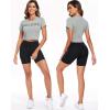 imageNELEUS Womens Running Crop Tank Tops Dry Fit Workout Athletic Crop Shirts Pack of 31501 BlackGreyPink