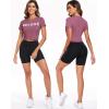 imageNELEUS Womens Running Crop Tank Tops Dry Fit Workout Athletic Crop Shirts Pack of 31501 BlackGreyPink