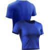 imageNELEUS Womens Running Crop Tank Tops Dry Fit Workout Athletic Crop Shirts Pack of 38079 BlackBlueWhite 3 Pack