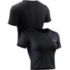 imageNELEUS Womens Running Crop Tank Tops Dry Fit Workout Athletic Crop Shirts Pack of 38079 BlackBlueWhite 3 Pack