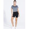 imageNELEUS Womens Running Crop Tank Tops Dry Fit Workout Athletic Crop Shirts Pack of 38079 BlackGreyBlackish Green 3 Pack
