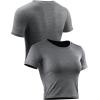 imageNELEUS Womens Running Crop Tank Tops Dry Fit Workout Athletic Crop Shirts Pack of 38079 BlackGreyRosy Brown 3 Pack