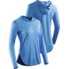 imageNELEUS Womens Sun Protection Running Shirts Workout Athletic Shirts with Hoods8090 BlackGreyBlue 3 Pack